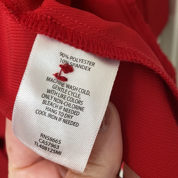 •Leith• Oversized Lightweight Red Boyfriend Blazer - Picture 9 of 13